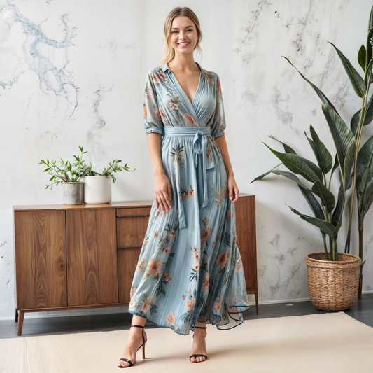 Jessy | V-Neck Midi Dress