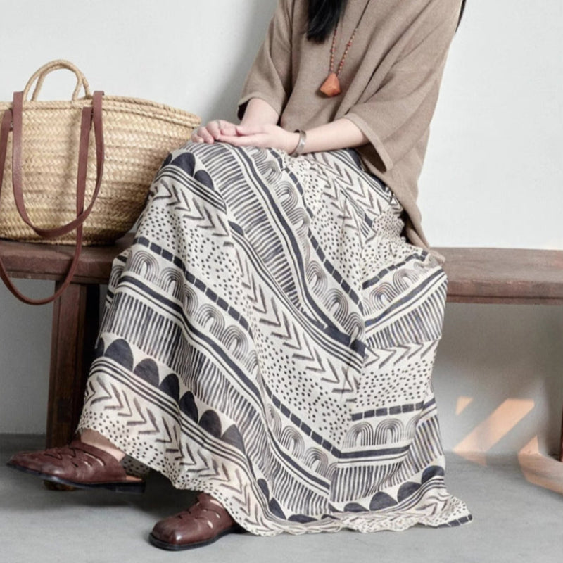 ALINA LINEN SKIRT