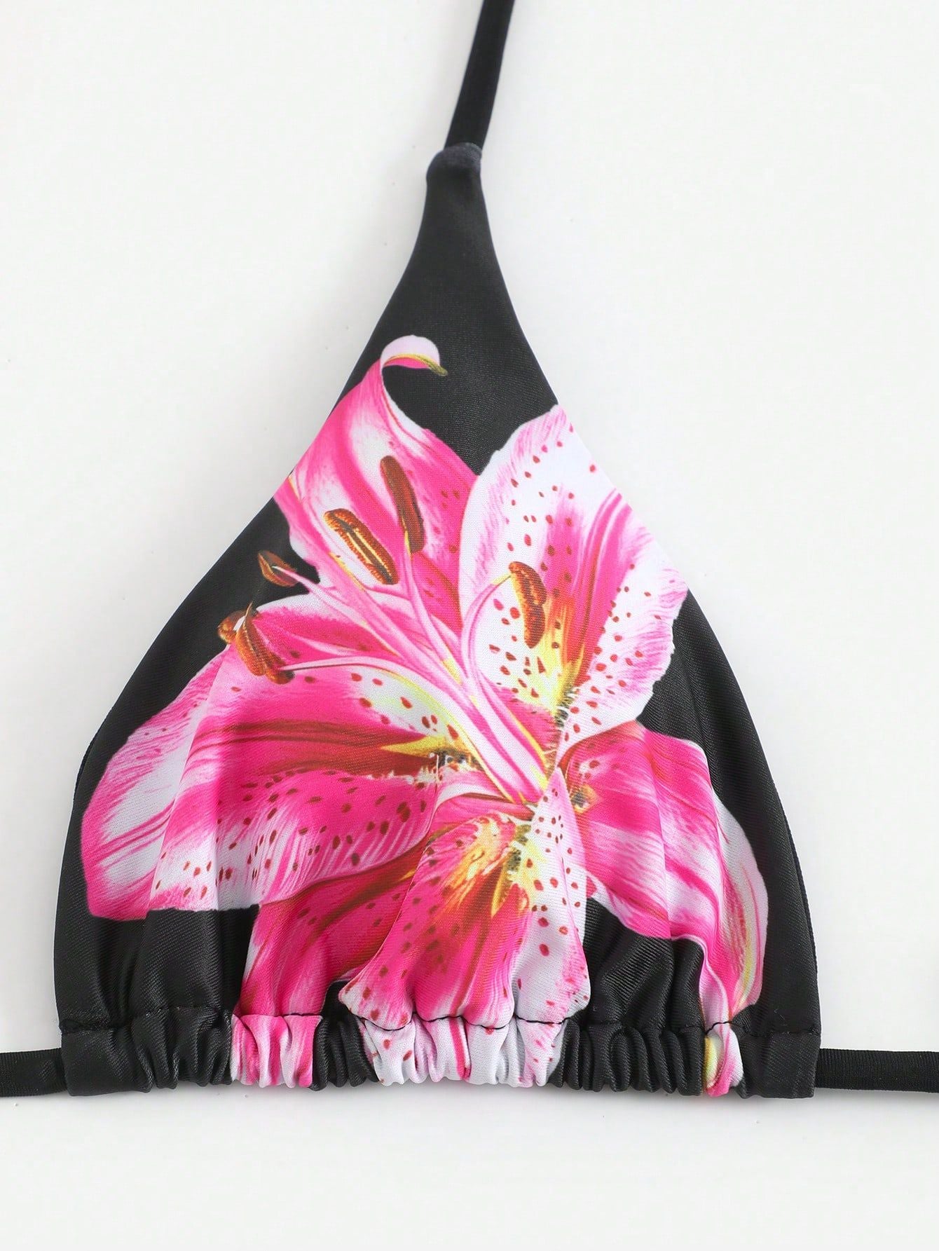 Vibecurve®  Women's Halter Triangle Bikini Sets Floral 3 Piece Swimsuit Bathing Suit Cover Up Long Skirt