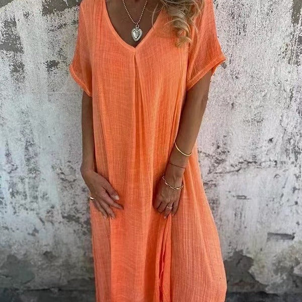 Lucy | V-Neck Midi Dress