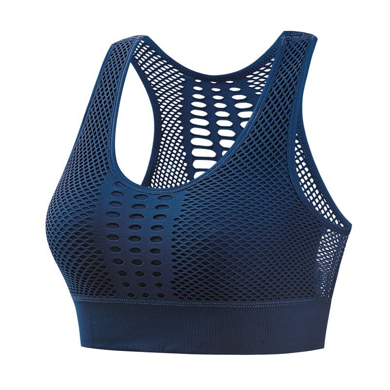 Shockproof Push-Up Breathable Mesh Sports Bra