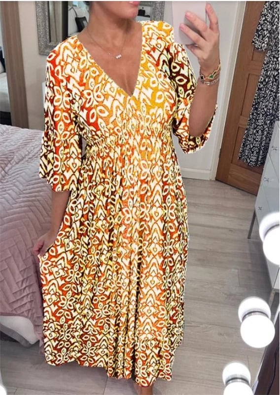 🔥49% OFF🔥V-neck floral dress