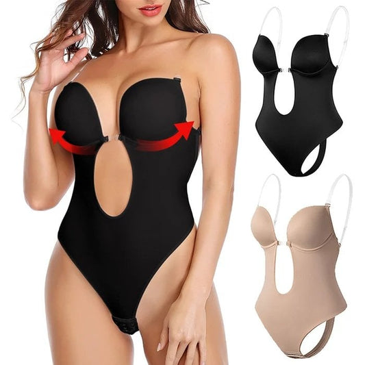 Plunge Backless Body Shaper Bra