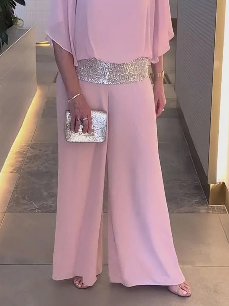 🔥Big Sales - 49%💃 Sequined Colorblock Elegant Two-piece Set