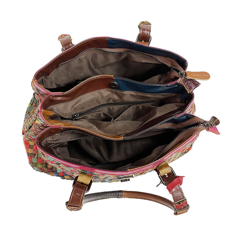 Women Multicolor Leather Handbags