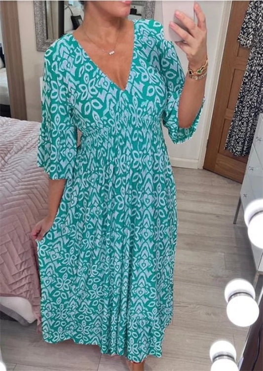 🔥49% OFF🔥V-neck floral dress