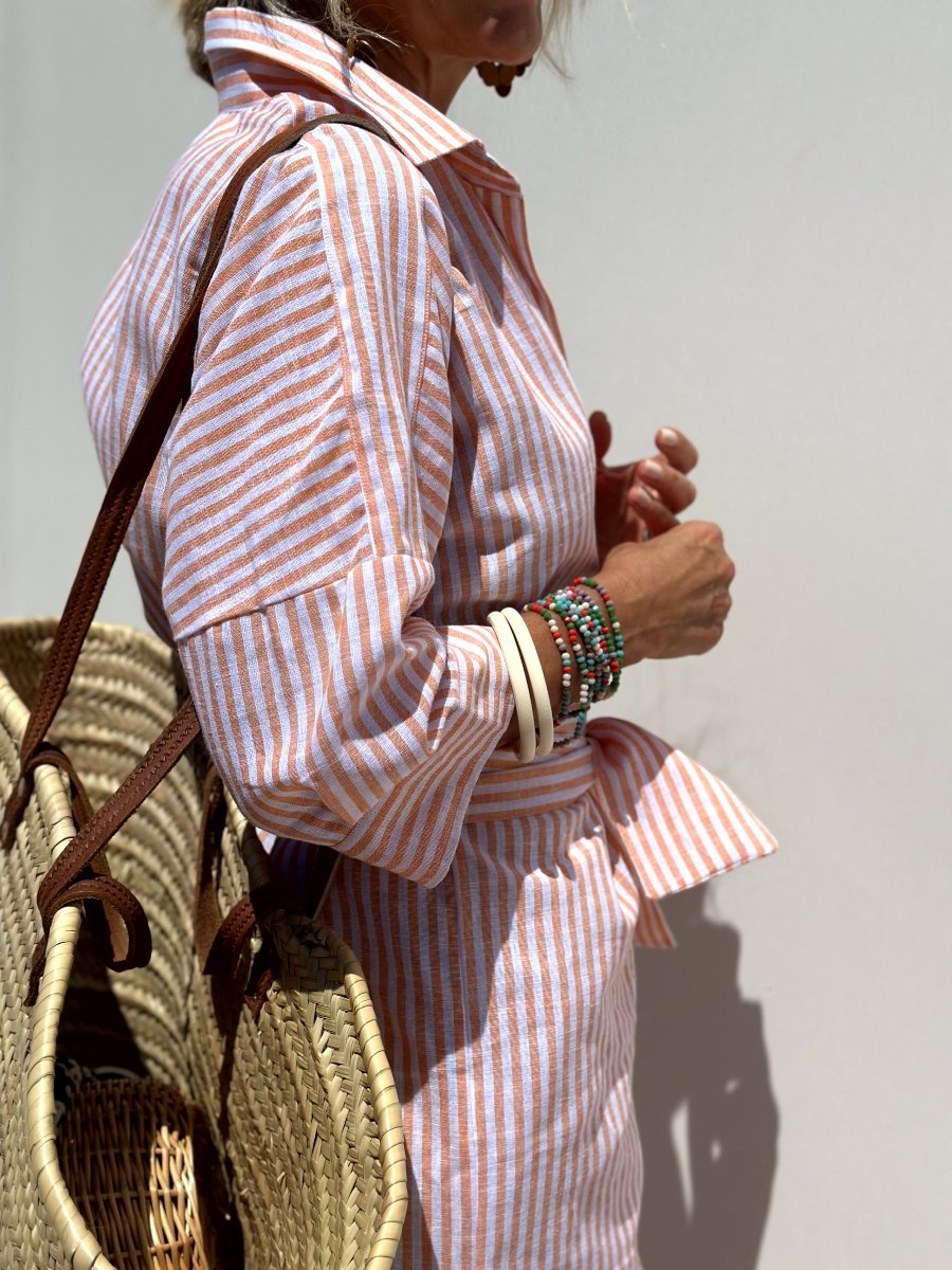 Colen Classic Striped Shirt Dress
