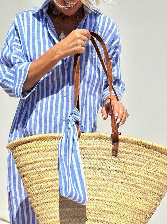 Colen Classic Striped Shirt Dress